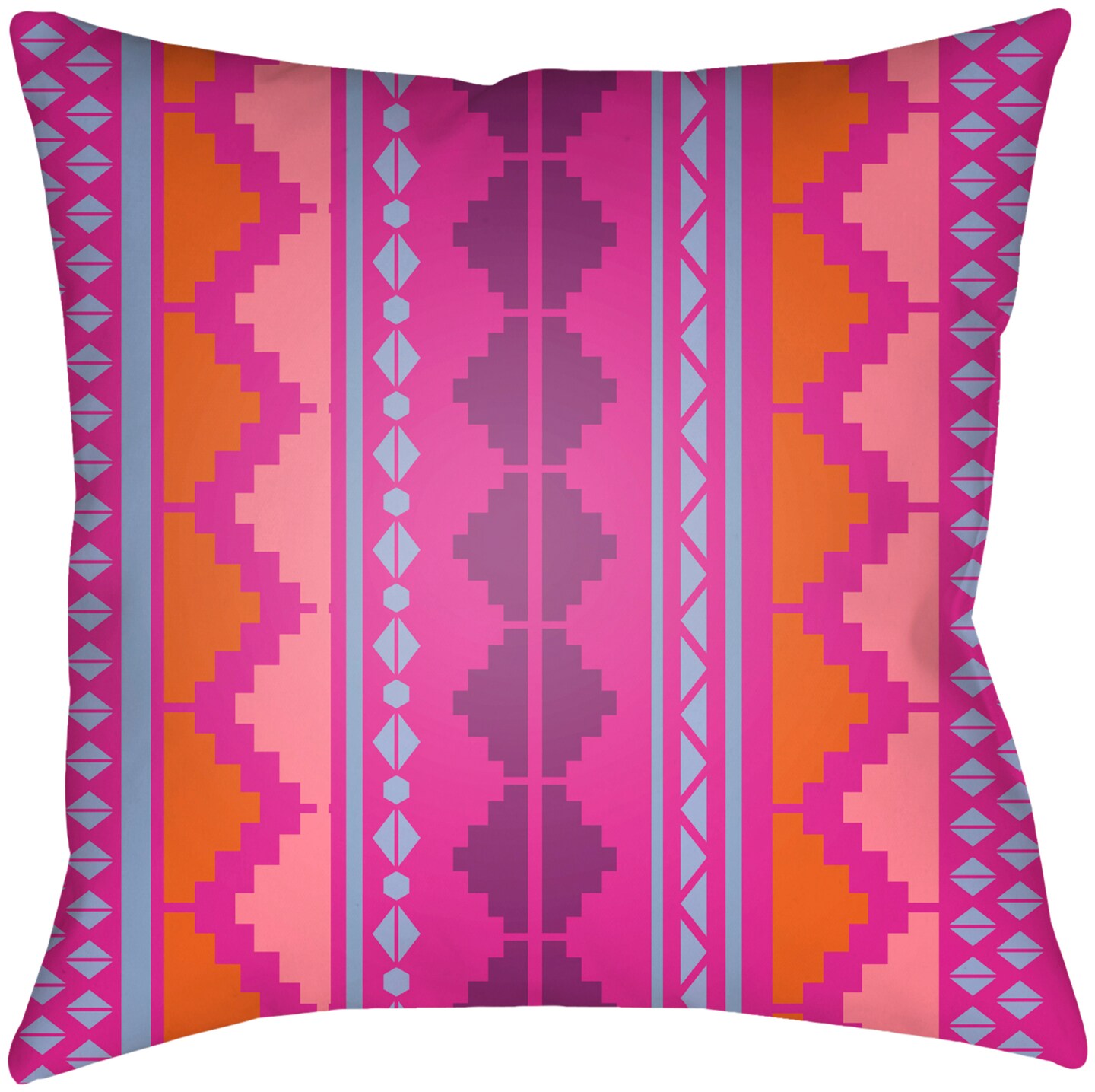 Tiwari Home 20&#x22; Dark Purple and Burnt Orange Square Throw Pillow Cover