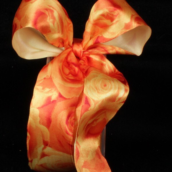 The Ribbon People Yellow Rose Day Wired Craft Ribbon 1.5&#x22; x 27 Yards