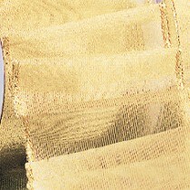 The Ribbon People Metallic Gold Sheer Wire Edged Craft Ribbon 2" x 20 Yards