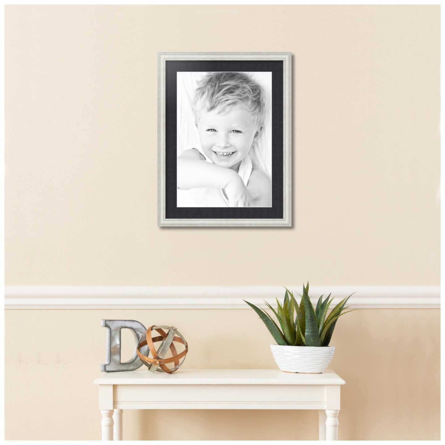 ArtToFrames 18x24" Matted Picture Frame with 14x20" Single Mat Photo Opening Framed in 1.25" White and 2" Mat (FWM-4098-18x24)