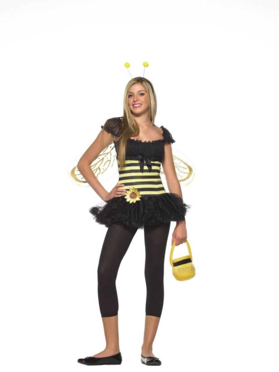 The Costume Center Black and Yellow Sunflower Bee Teen Child Halloween Costume - Medium