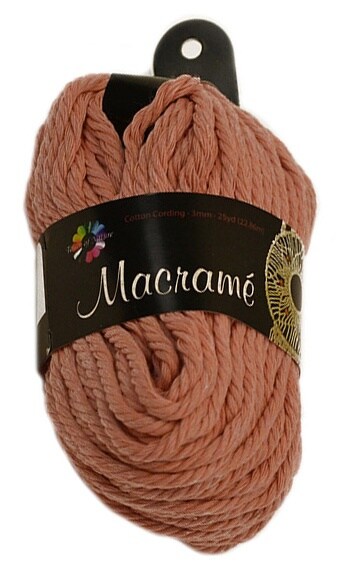 Touch Of Nature 3mm Cotton Cording 25yards