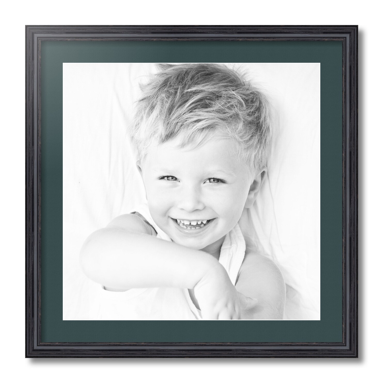 ArtToFrames 24x24" Matted Picture Frame with 20x20" Single Mat Photo Opening Framed in 1.25" Black and 2" Mat (FWM-4083-24x24)
