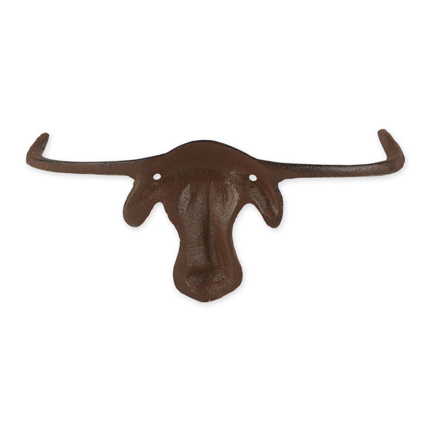 Accent Plus Home Decorative Cast Iron Longhorn Cattle Wall Hook