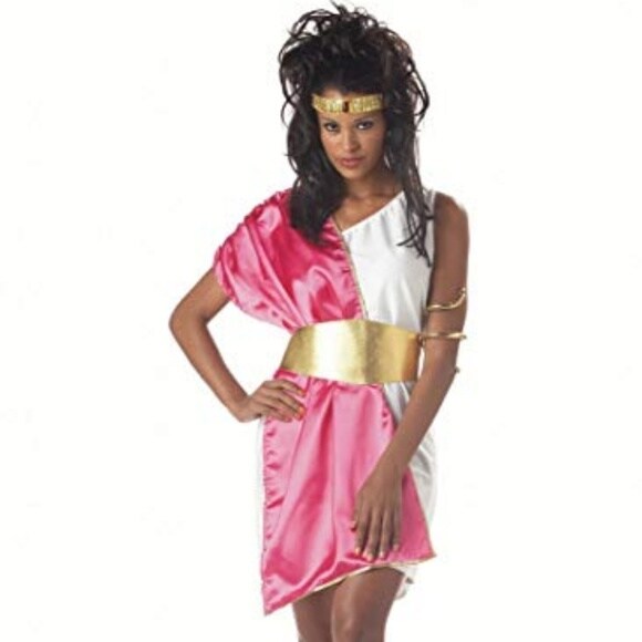 California Costumes Pink and White Toga Women&#x27;s Halloween Costume - One Size