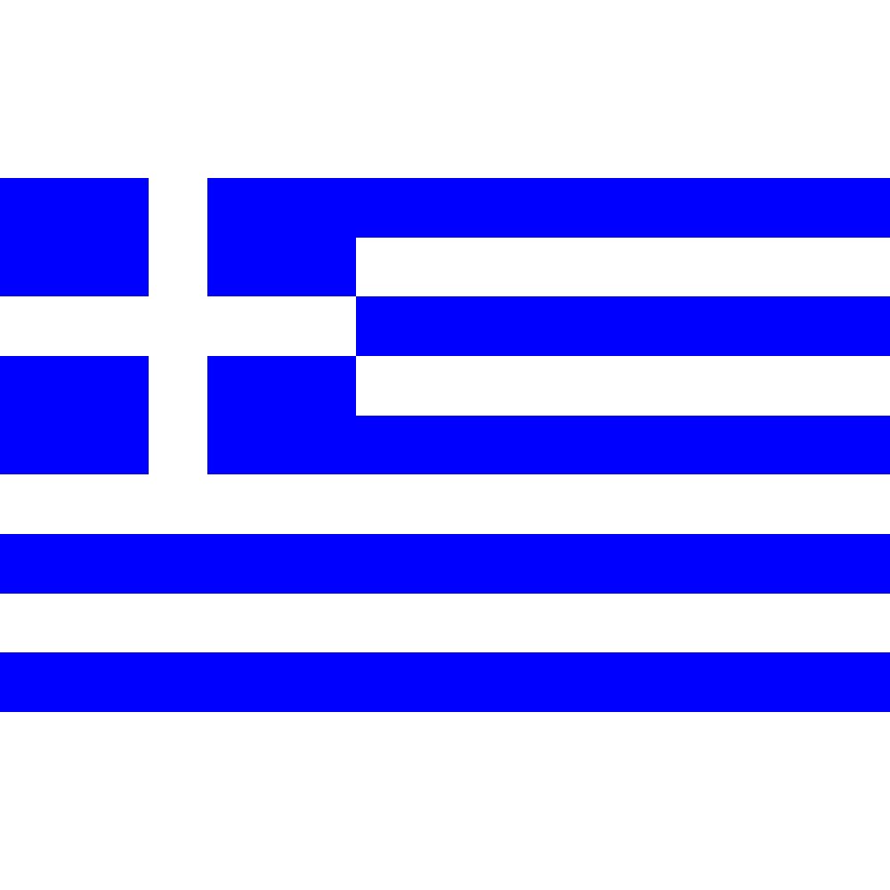 Greece Flag with Grommets 3ft x 5ft