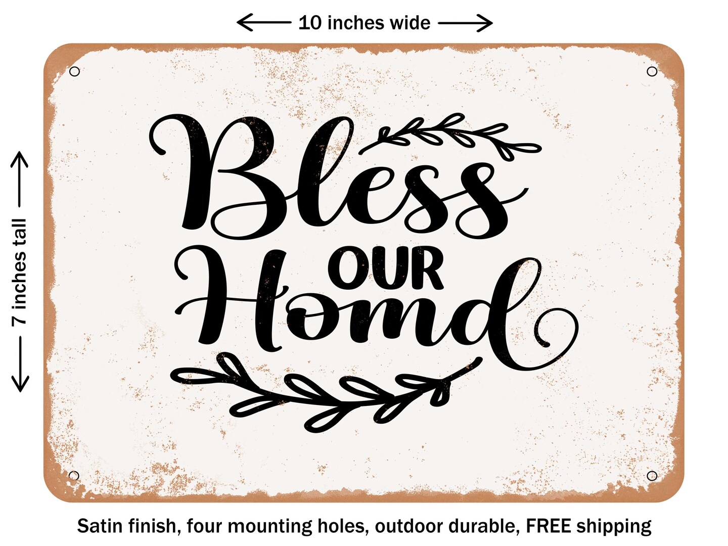 Buy Wall Decor Sign Bless Our Home Metal Wall Decor Black Metal Wall Decorations For Bedroom Bless Our Home Wall Decor Metal Word Art For Walls Home Wall Art For Entryway Living Room Kitchen Decoration