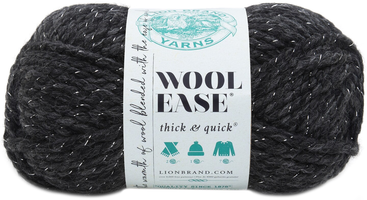Lion Brand Wool-Ease Thick &#x26; Quick Yarn-Constellation - Metallic