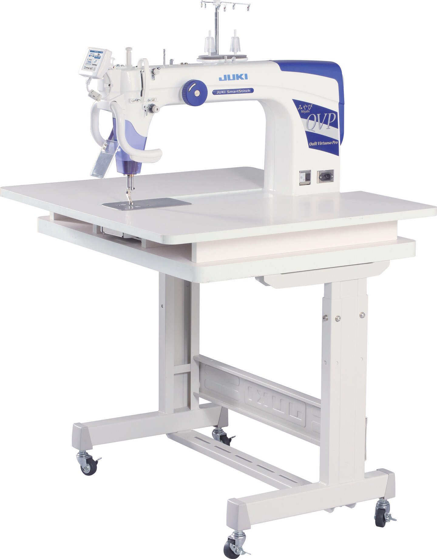 Juki Miyabi J-350QVP S Sit Down Longarm Free Motion Professional Quilting Machine with Table