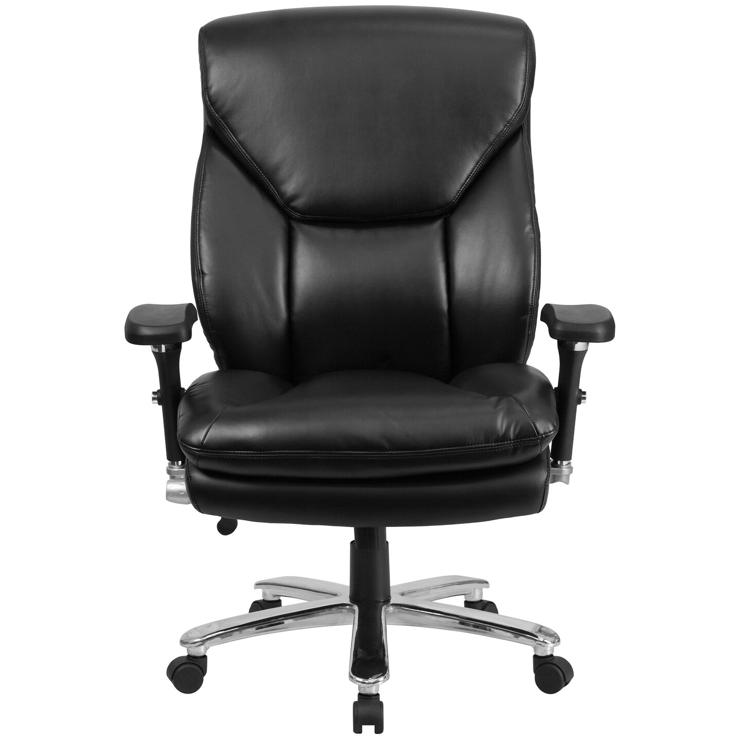 Flash Furniture 48&#x22; Black High Back Swivel Office Chair with Lumbar Knob