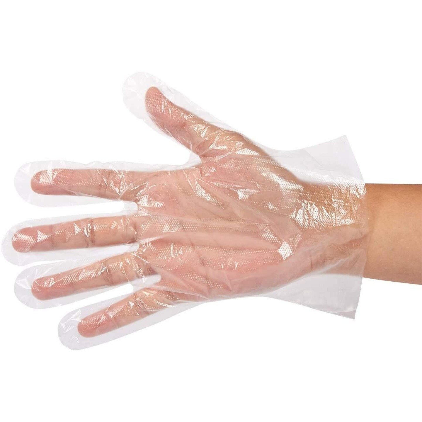 500 Pack Cooking Gloves - Plastic Disposable Food Safe, Food Prep, Handling, Serving Gloves (Clear, One Size Fits Most)
