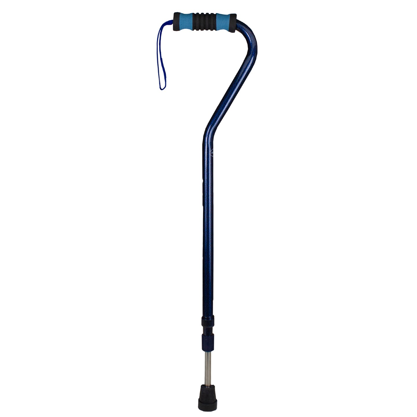 GCI Blue and Black Adjustable Shock Absorbing Walking Cane 32&#x22;-41&#x22;