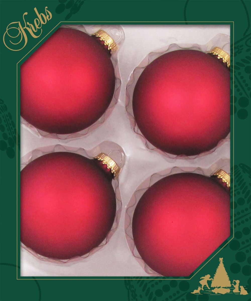 Matte glass christmas balls