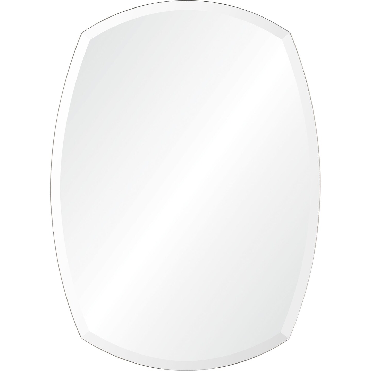 Signature Home Collection 32&#x22; Clear Polished Unframed Beveled Rectangular Wall Mirror