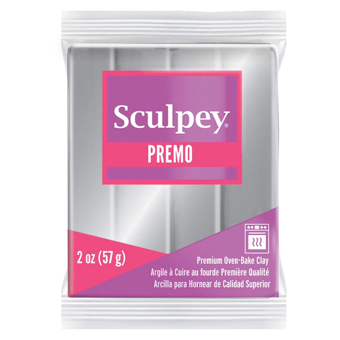 Premo! Sculpey Modeling Clay, 2 oz., Silver