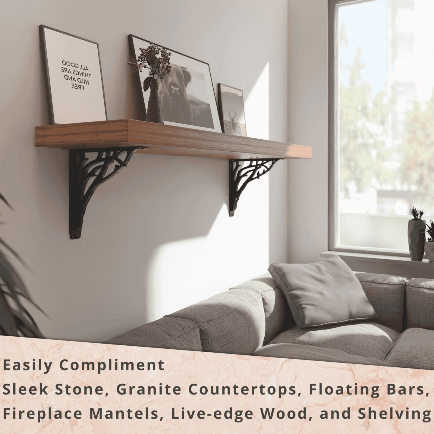 Starby Decorative Heavy Duty Steel Brackets