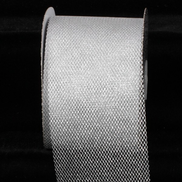 The Ribbon People Silver Imperial Tulle Craft Ribbon 3 x 54 Yards