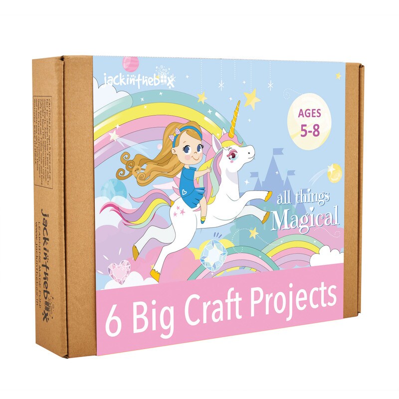Unicorn Crafts for Kids Ages 4-8, 6-in-1 Unicorn Gifts for Girls