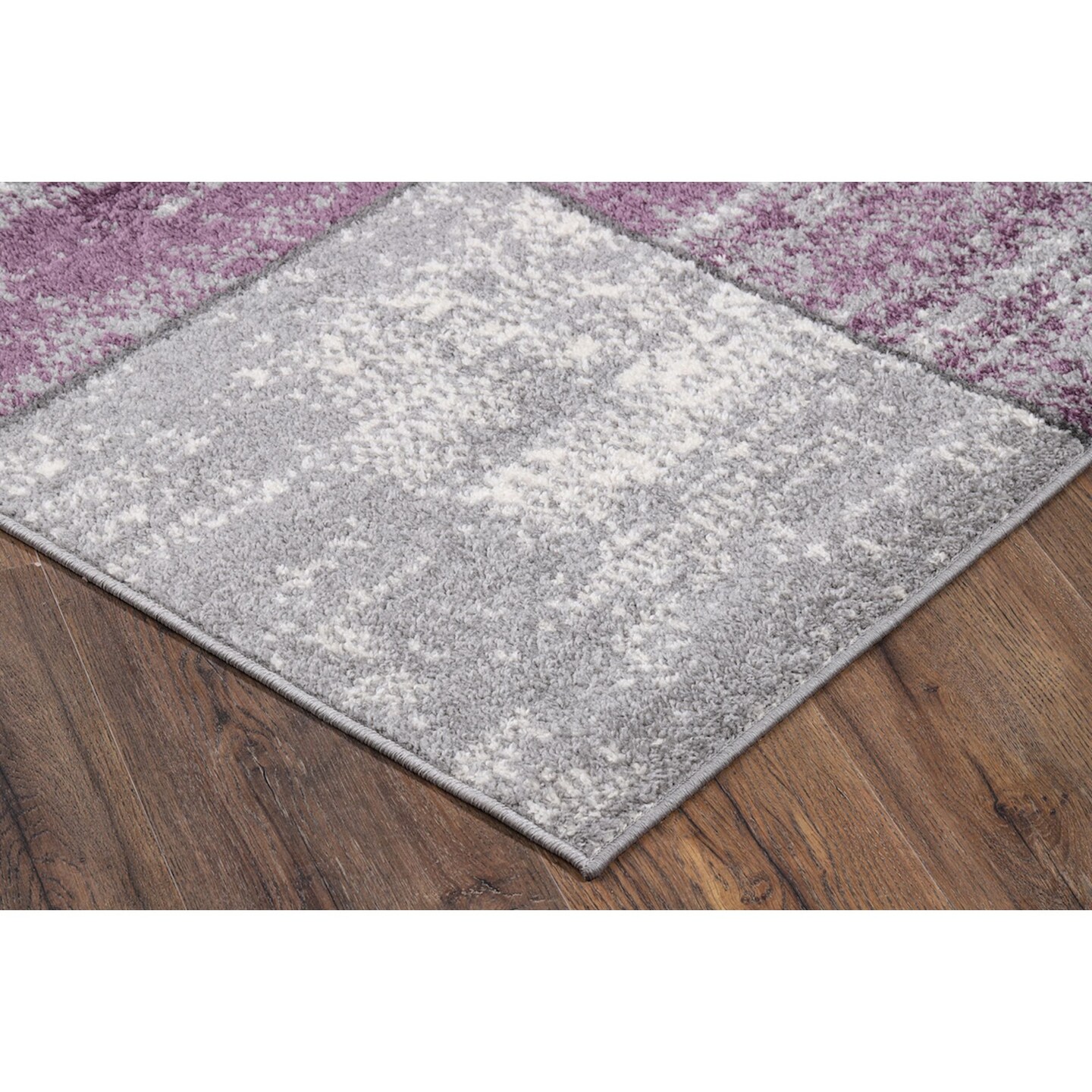 L&#x27;baiet Bohemian, Eclectic Lyanna Purple Scatter Area Rug