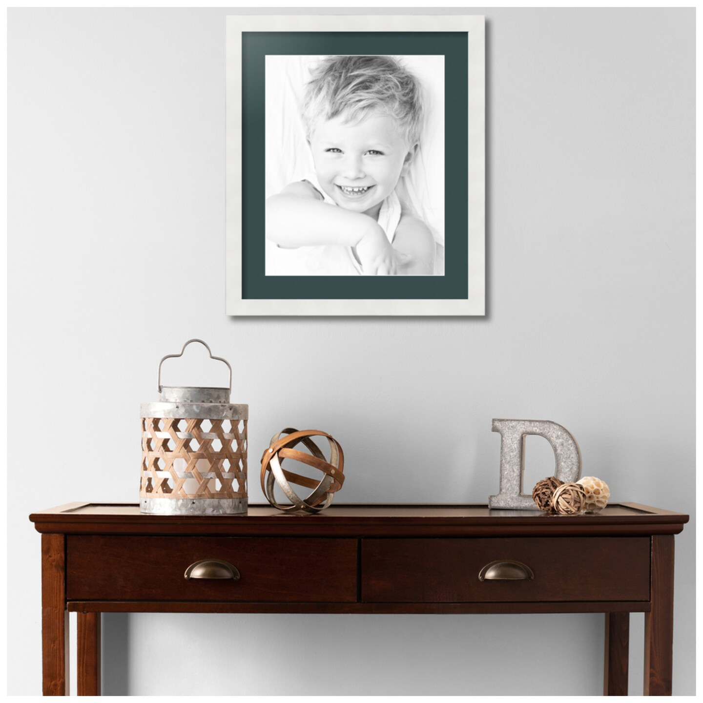 ArtToFrames 17x20&#x22; Matted Picture Frame with 13x16&#x22; Single Mat Photo Opening Framed in 1.25&#x22; White and 2&#x22; Mat (FWM-3966-17x20)