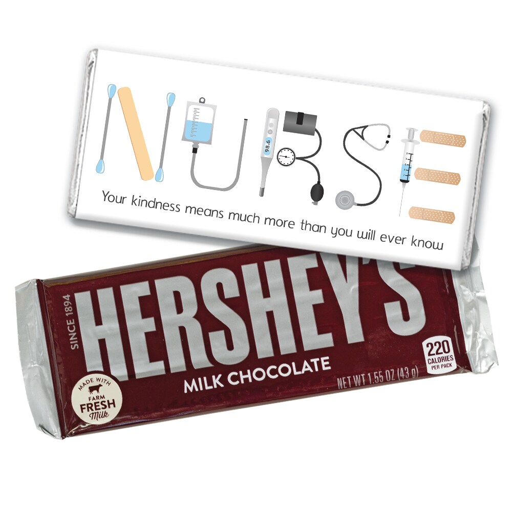Nurse Appreciation Week Thank You Candy Gifts in Bulk Hershey&#x27;s Chocolate Bars by Just Candy