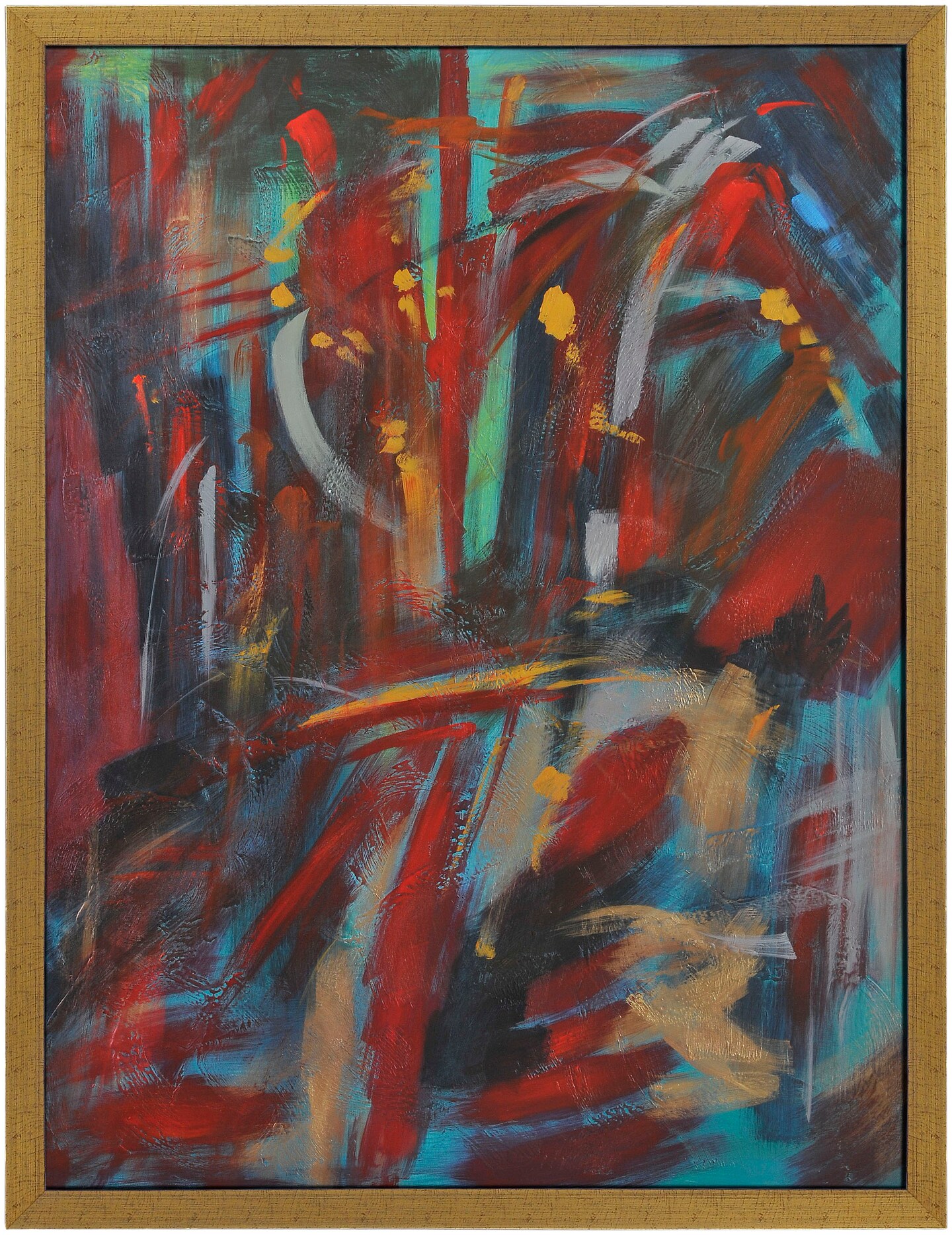 Tiwari Home Vibrant Color Rectangular Wall Art Decor 48" x 36"