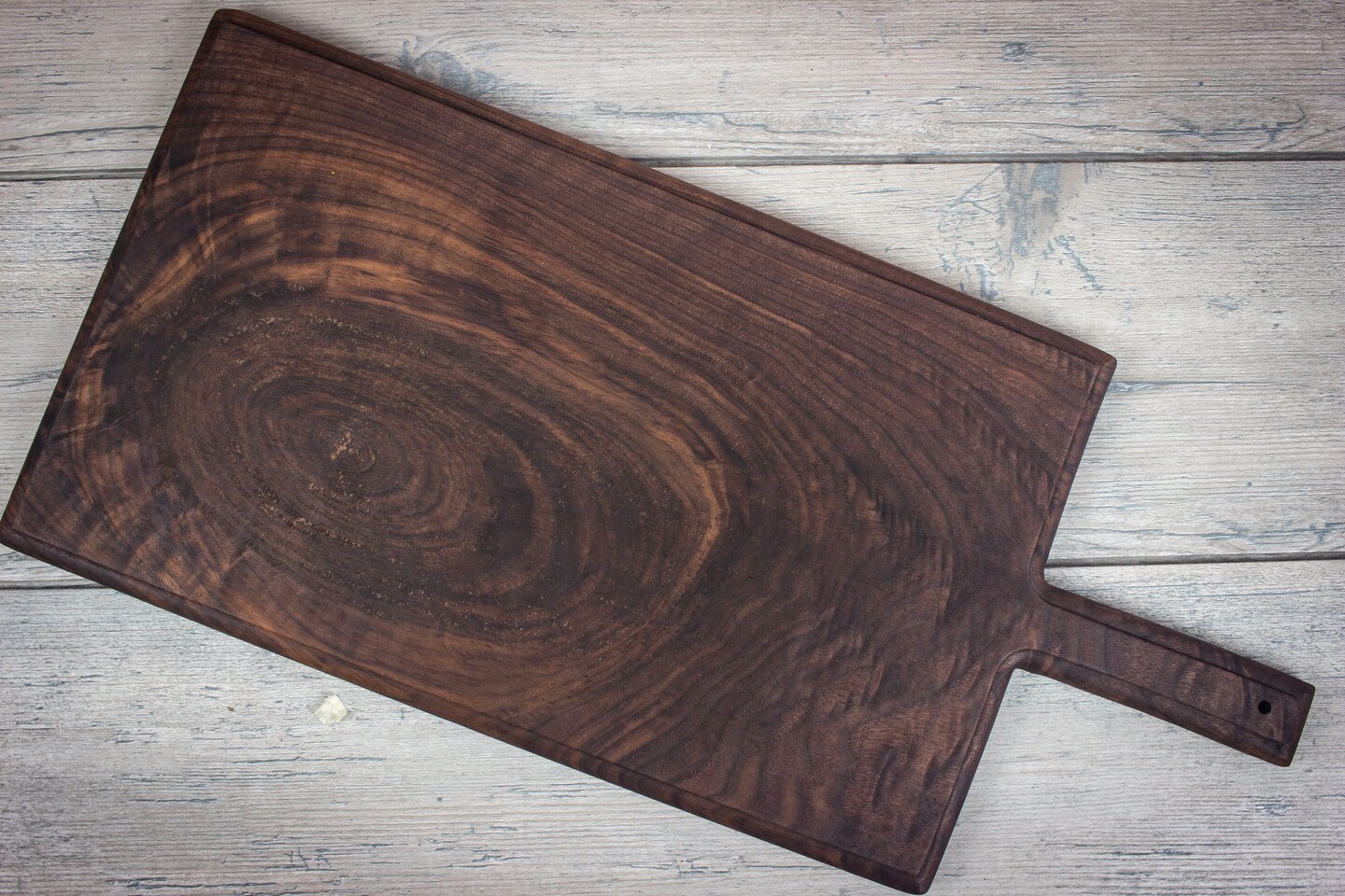 Rustic walnut wood cheese orders cutting board