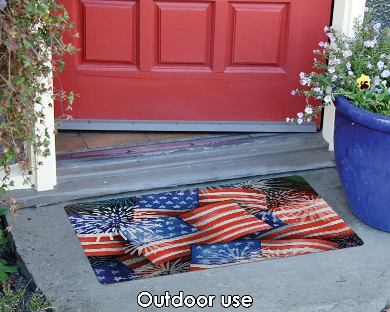 Sparkling Old Glory Door Mat (18 x 30&#x22;)