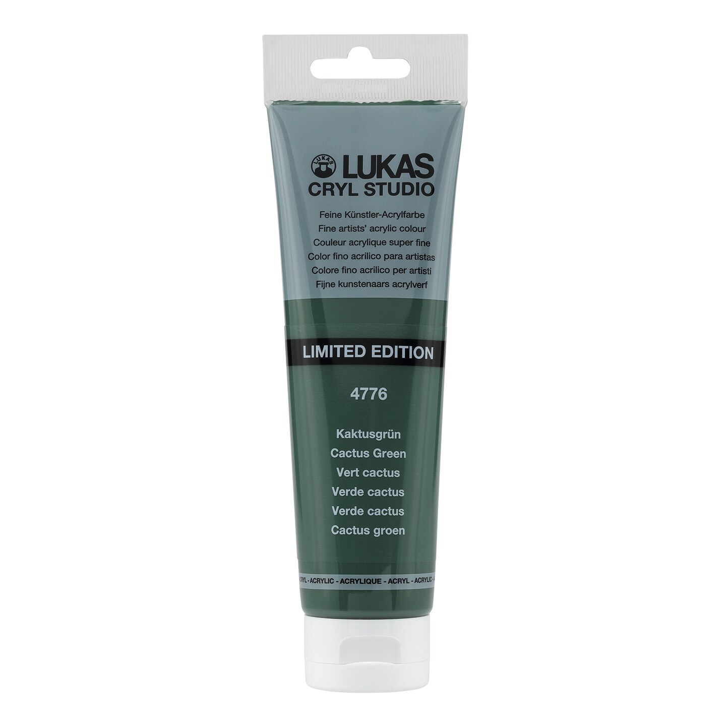 Lukas CRYL Studio Artist Acrylic Paint - High Pigment Acrylic Paints for Canvas Painting, Large Scale Works - Medium-Viscosity, Water-Mixable, Fast Drying - 2024 Color Release