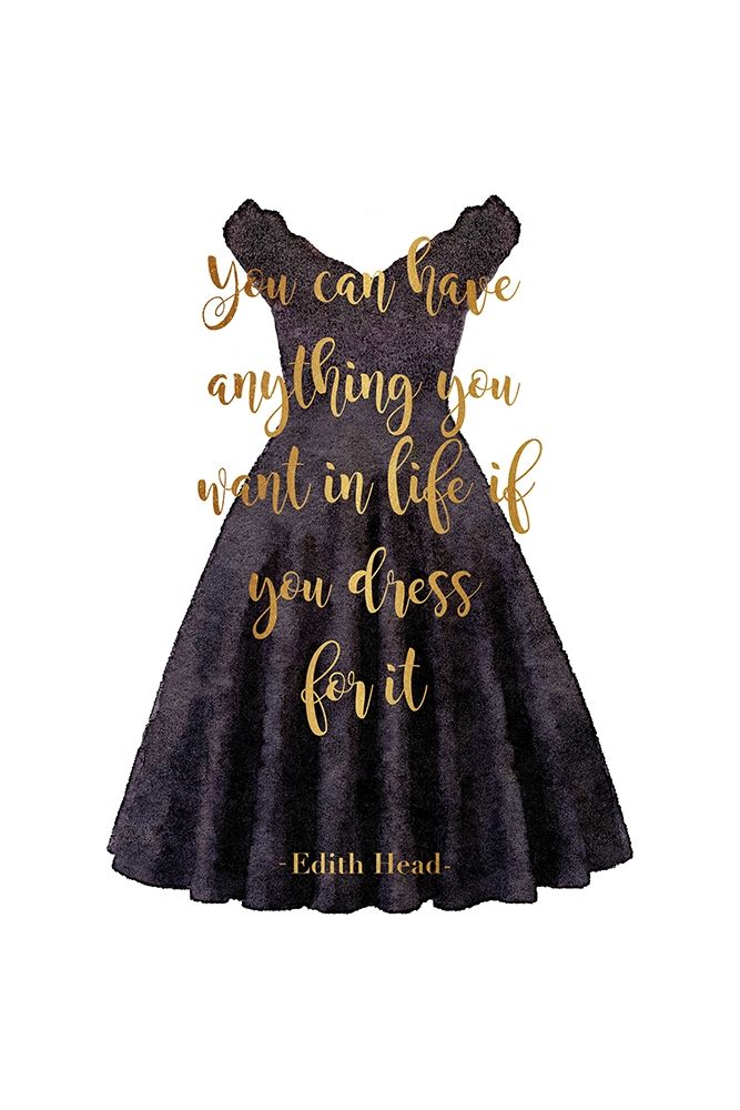 Anything Black Dress Poster Print by Amanda Greenwood # AGD116480