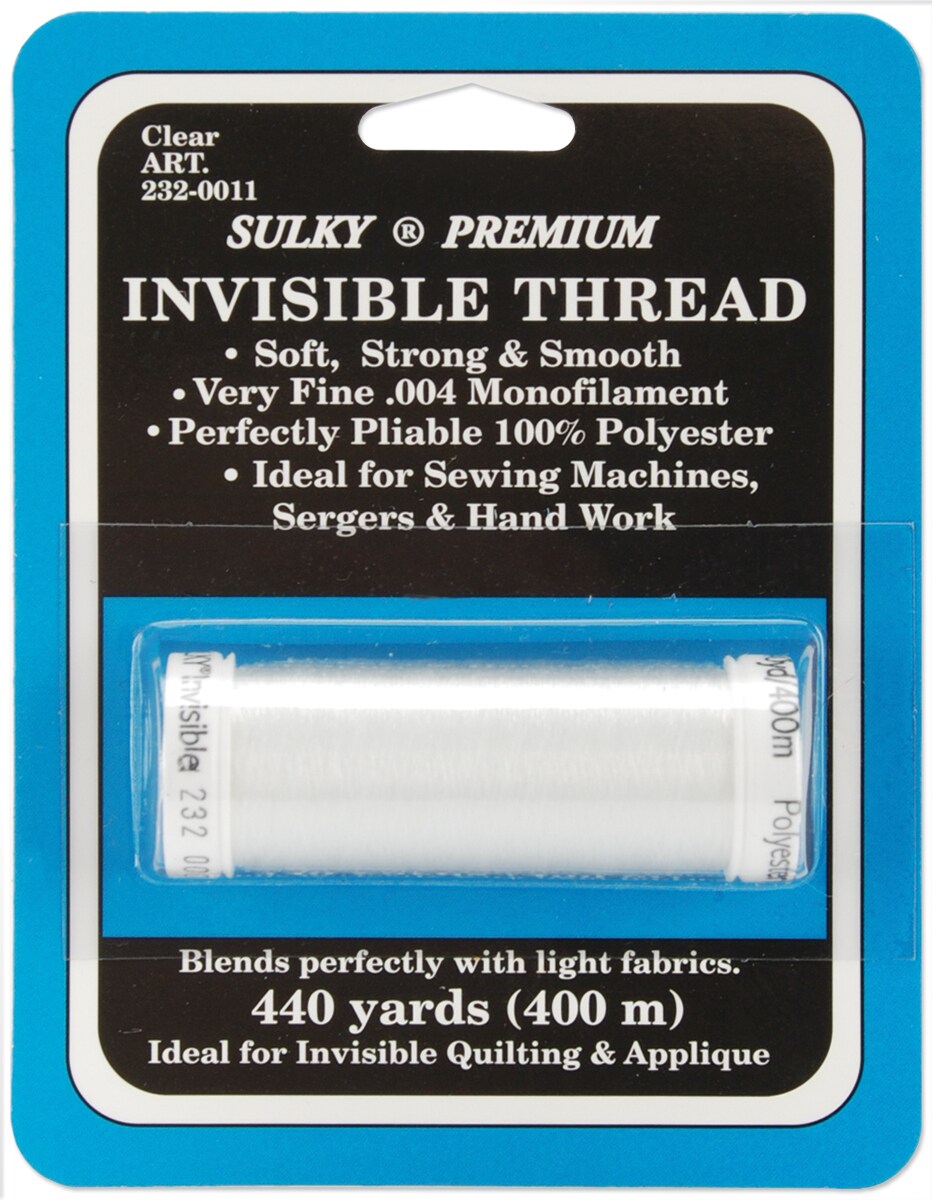 Sulky Premium Invisible Thread 440yd Clear