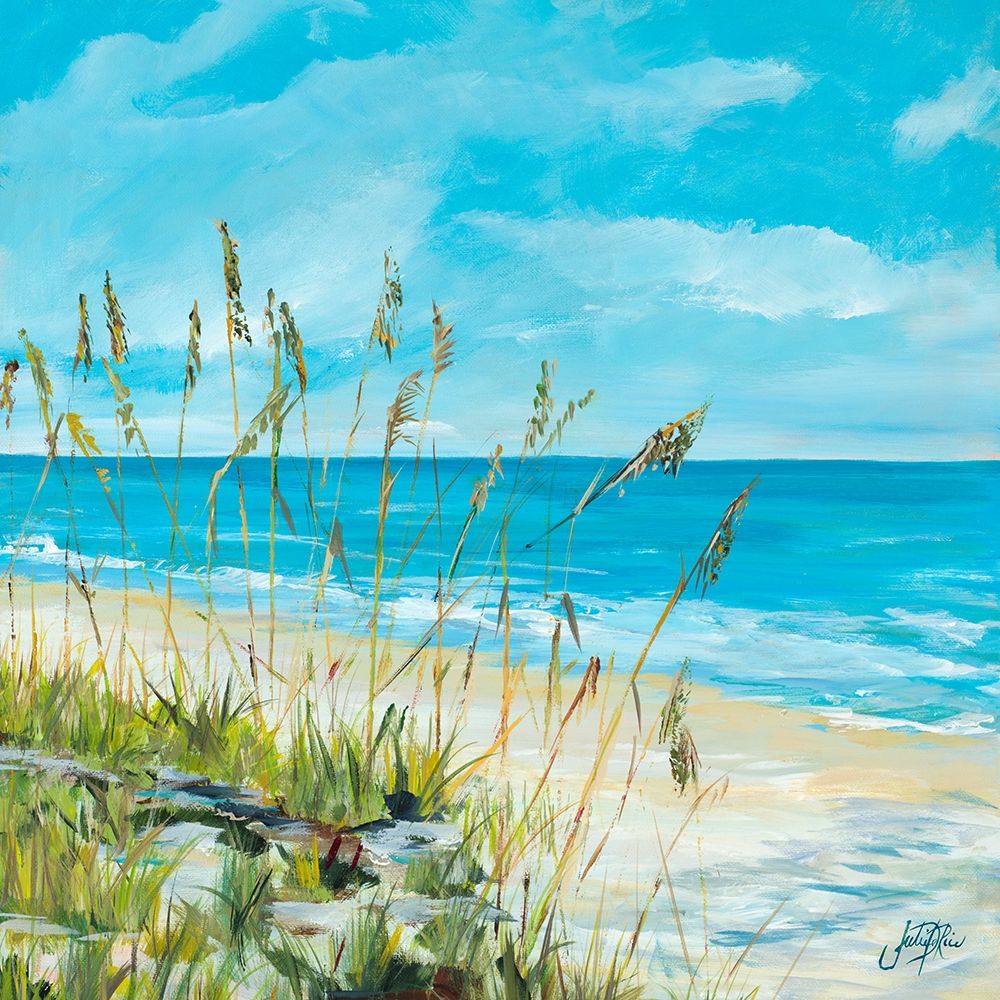 Seaside Square II Poster Print by Julie DeRice # 9703F