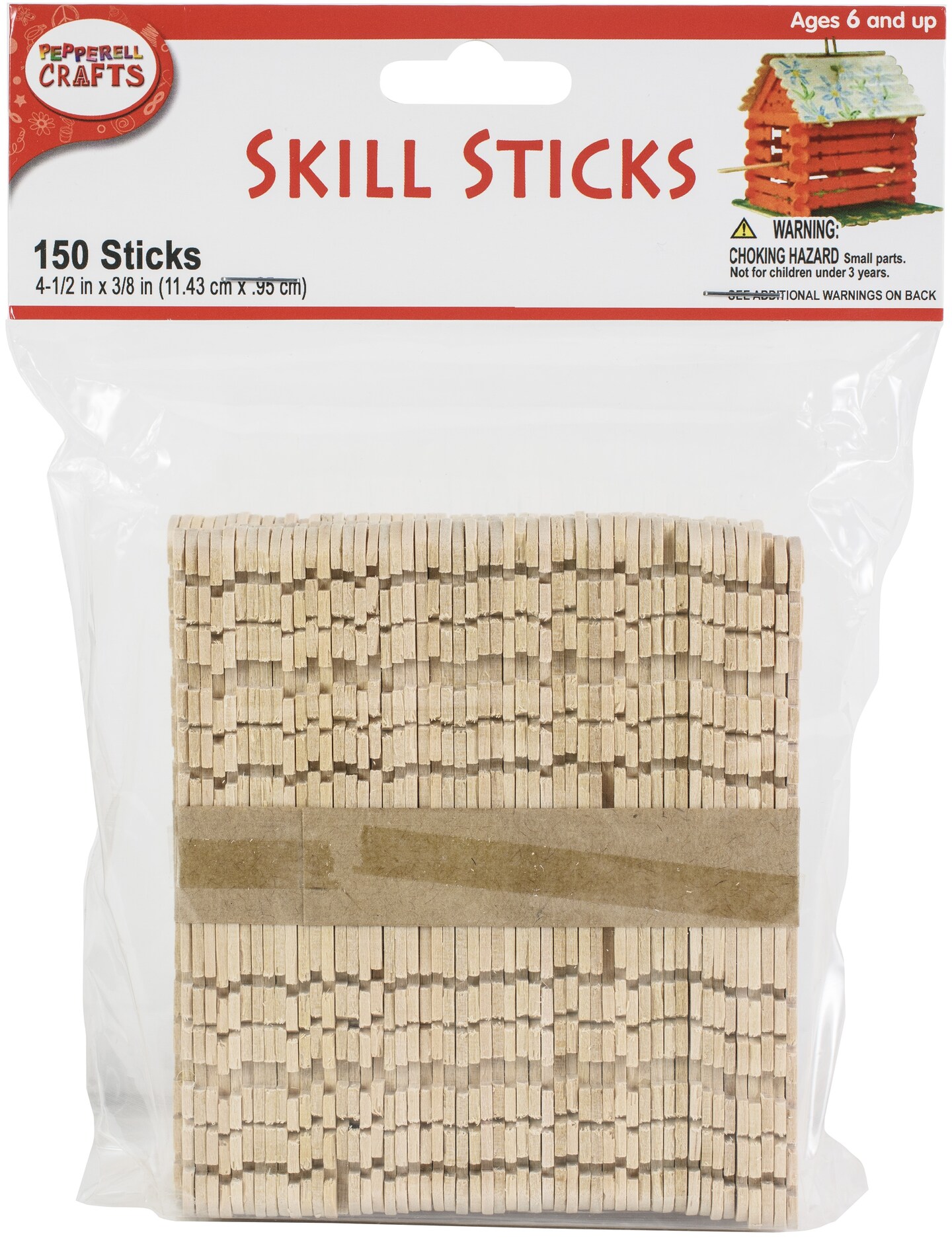 Pepperell Crafts Skills Sticks 150/Pkg-4.5