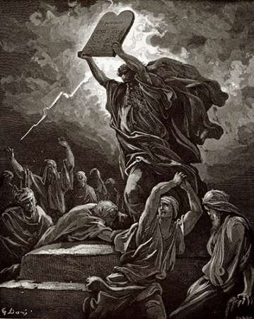 Moses Breaking The Tablets Of The Law Poster Print by Gustave Dore - Item # VARPDX277424