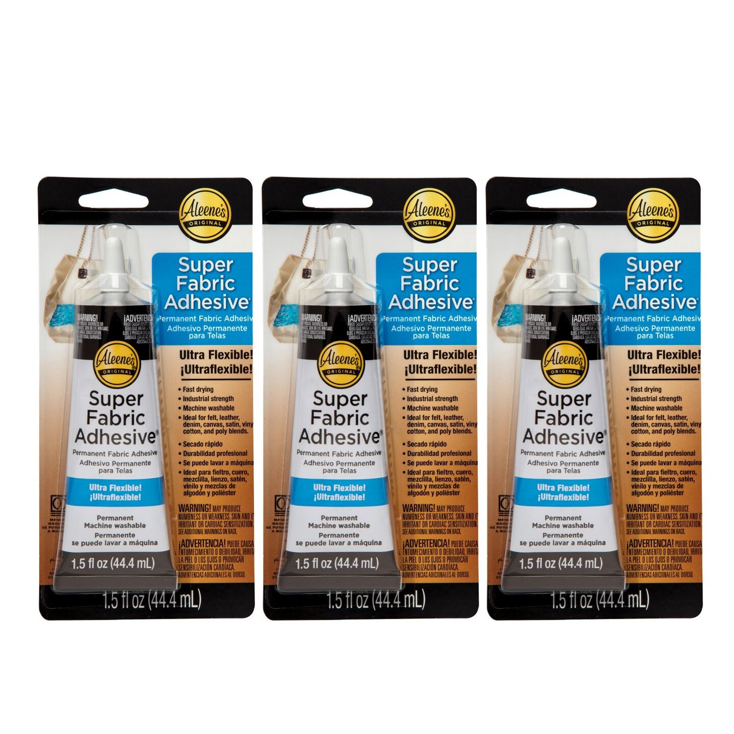 Aleene&#x2019;s Super Fabric Adhesive 1.5 fl. oz. 3 Pack