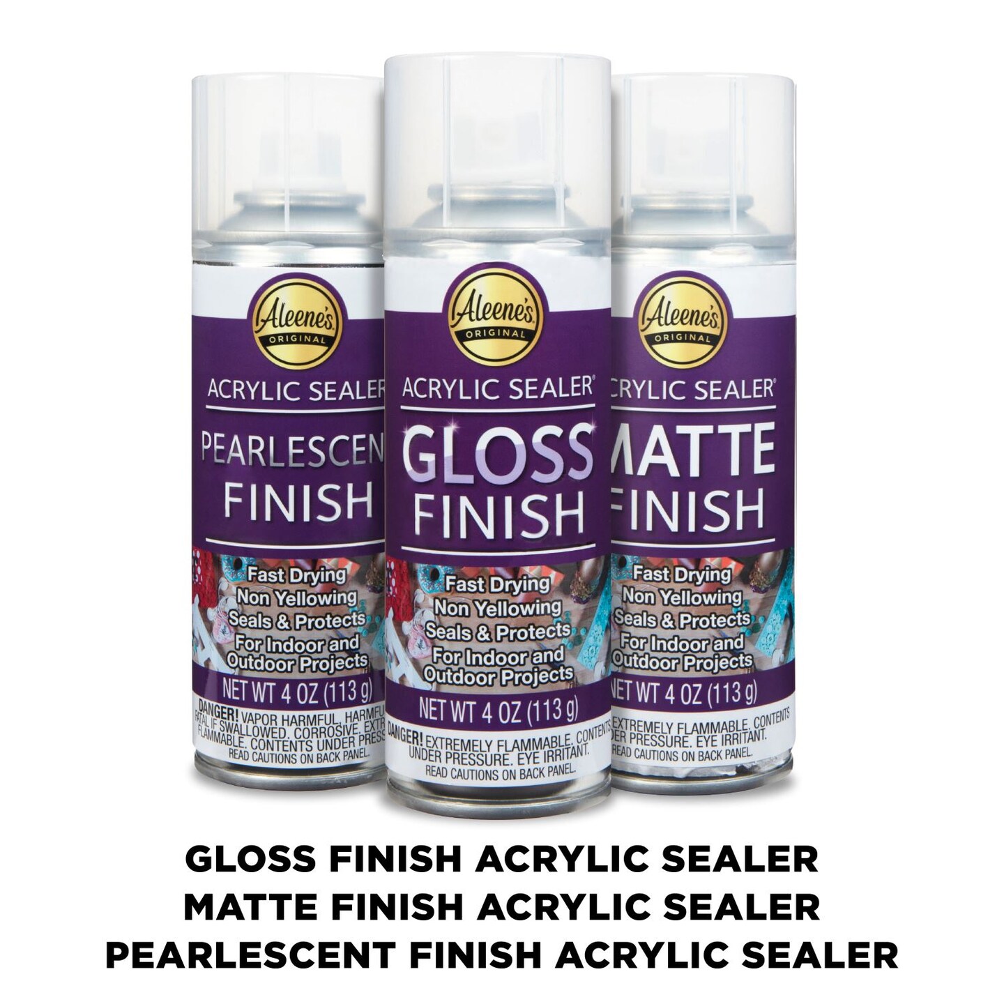 Aleene&#x27;&#x27;s Spray Acrylic Sealer Assorted Finishes 4 oz. 3 Pack