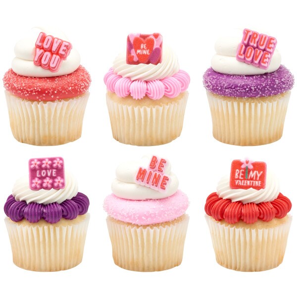 Sweet Valentine Assortment Dec-Ons&#xAE; Decorations 12ct