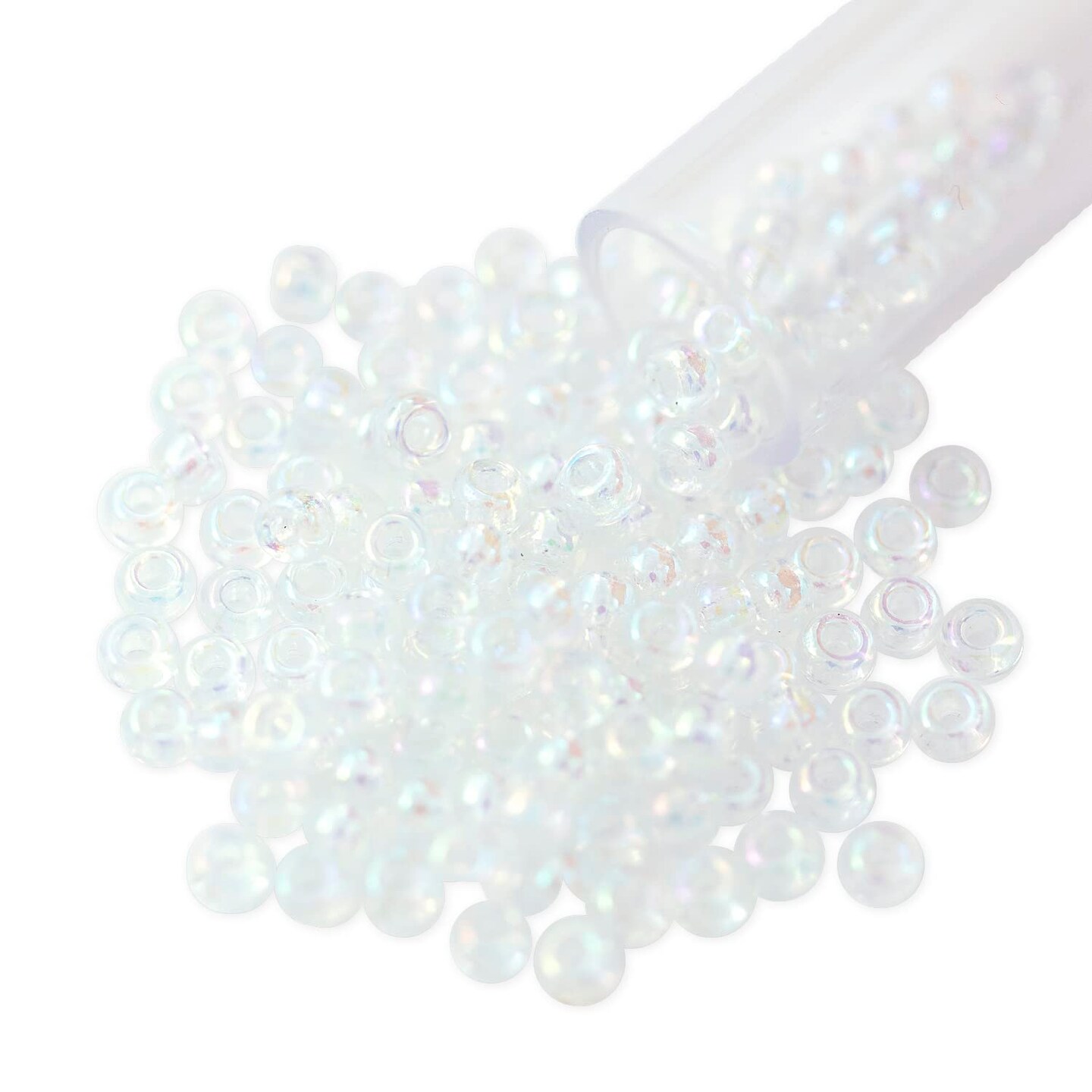 Miyuki Round Rocaille Seed Bead 8/0 Transparent Rainbow Crystal
