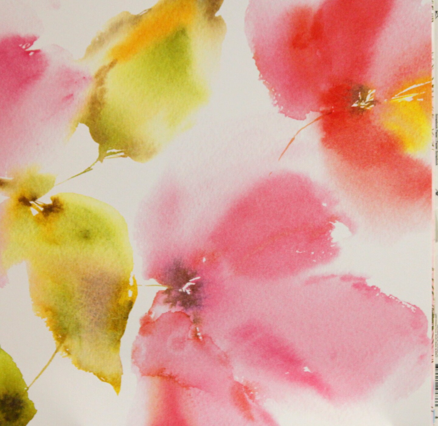 Recollections Water Color Painted Florals 12 x 12 Lt. Cardstock Paper Michaels