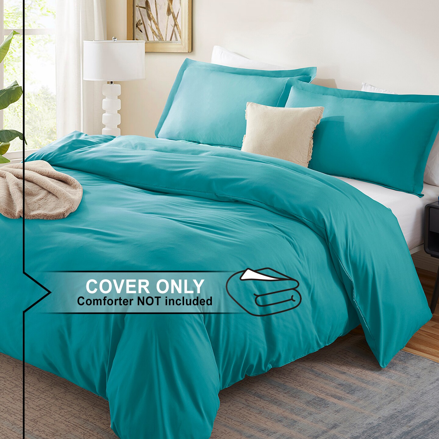 Nestl Double Brushed Microfiber Duvet Cover Set