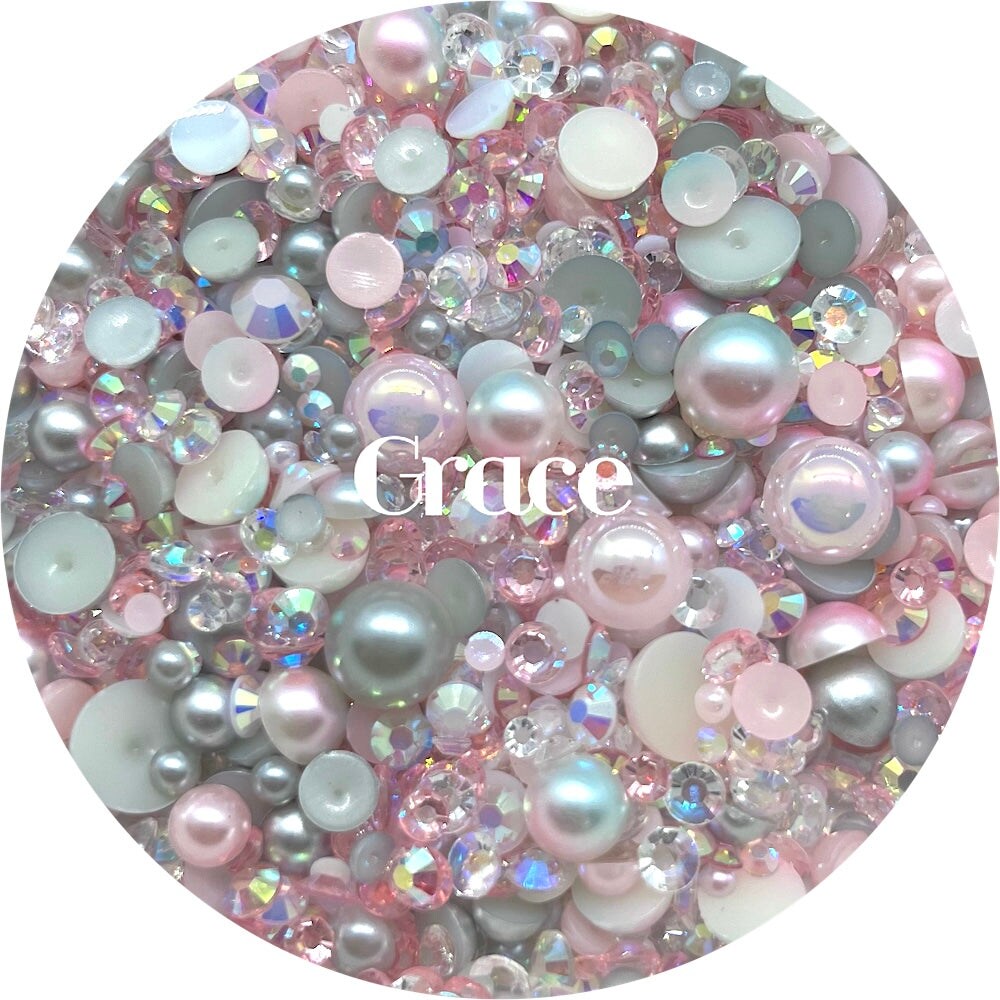 Flatback Pearl &#x26; Rhinestone Mix - Grace by Glitter Heart Co.&#x2122;