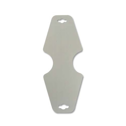 Hanging Necklace or Bracelet Display Cards Grey (Package of 25)