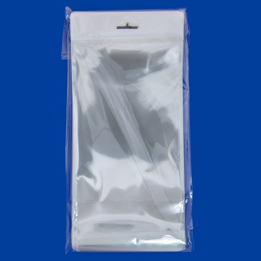 Resealable Polypropylene Bags with Hanging Header 4x6&#x22; (Package of 100)