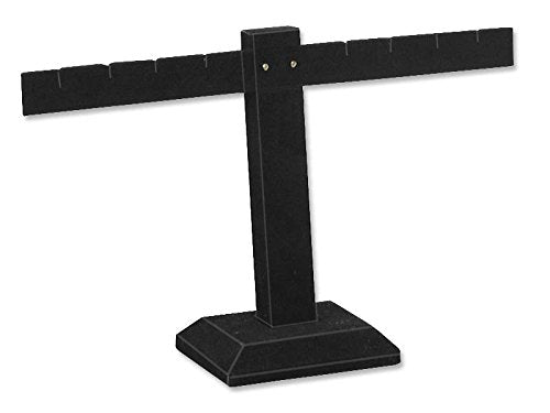 JewelrySupply Black Earring Stand T-Bar 4-Pairs
