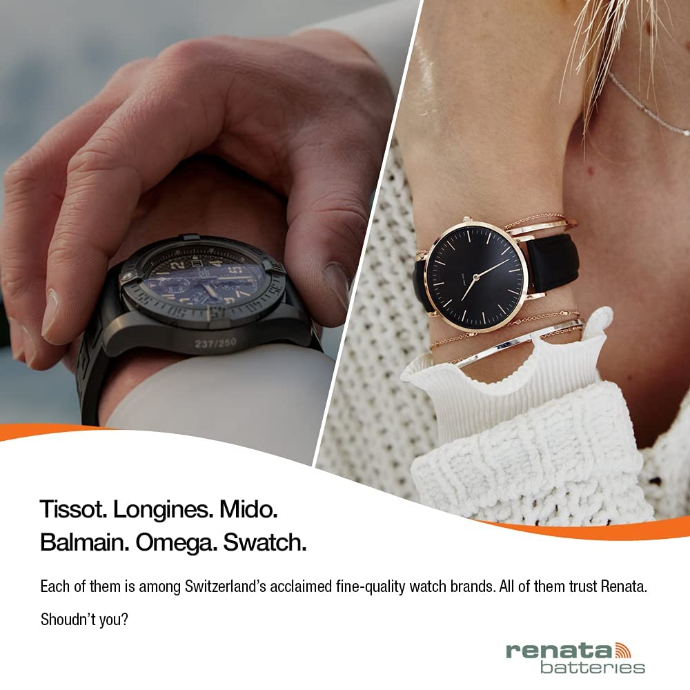 Renata 317 Watch Battery, Twin Pack