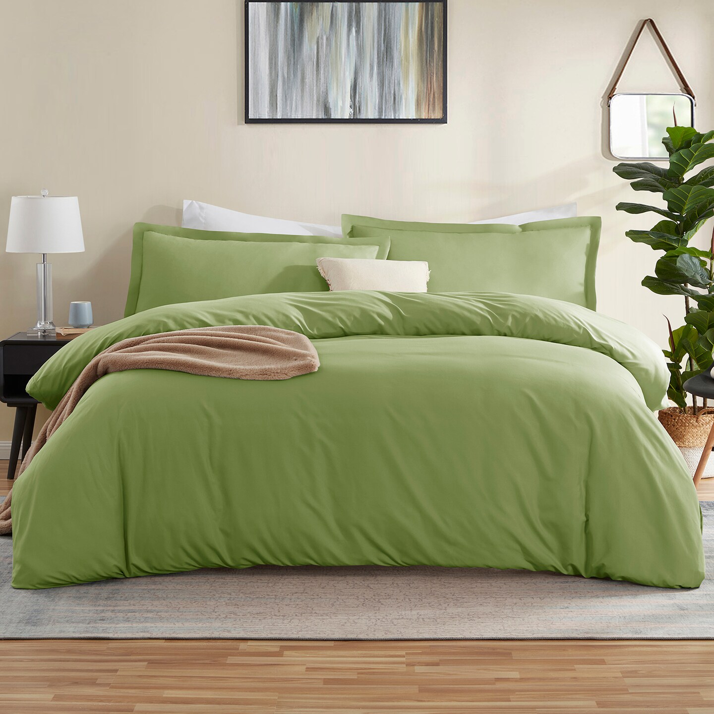 Nestl Double Brushed Microfiber Duvet Cover Set
