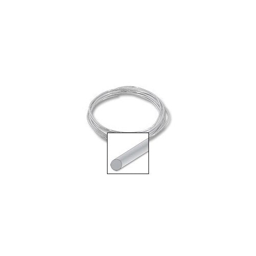 JewelrySupply Slerling Silver Round Wire 14ga Dead Soft (Sold by The Foot)