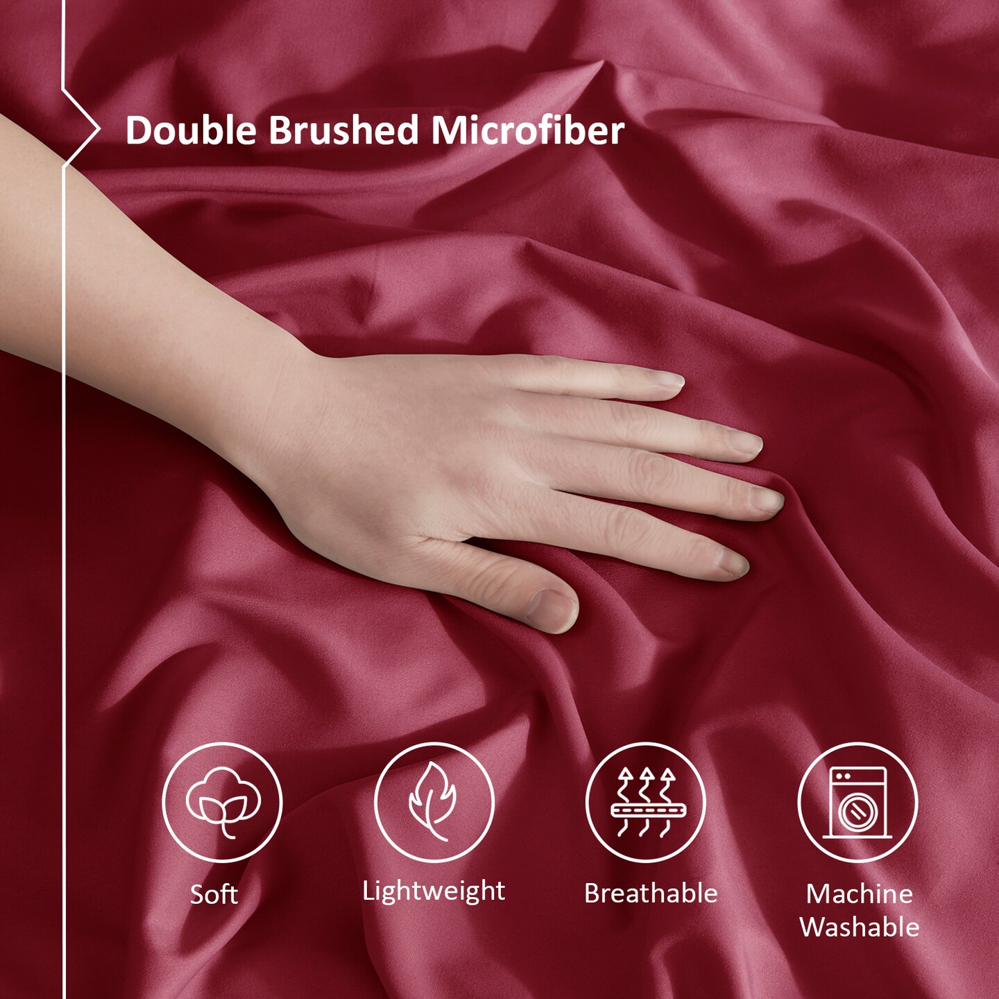 Nestl Double Brushed Microfiber Duvet Cover Set