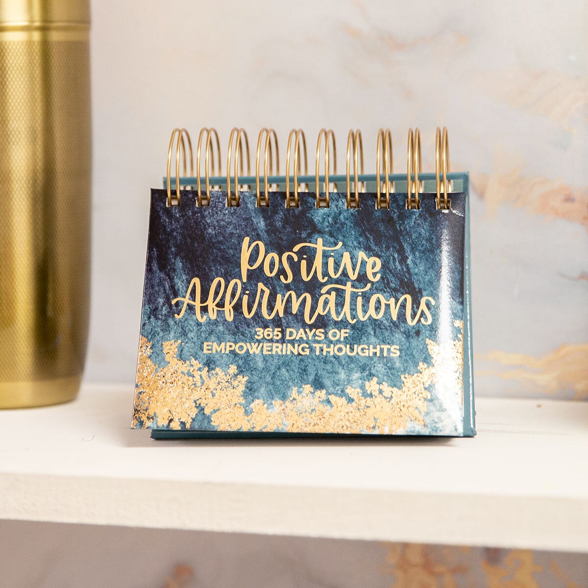bloom daily planners Inspirational Perpetual Desk Easel, Positive Affirmations