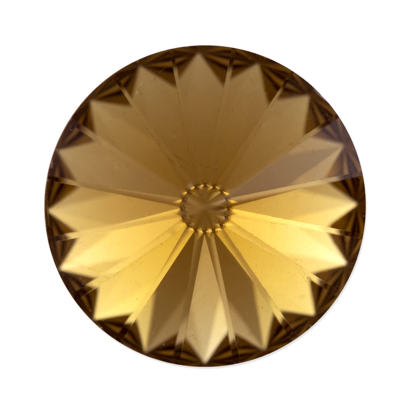Preciosa Crystal Maxima 14mm Smoked Topaz Rivoli (Package of 1)